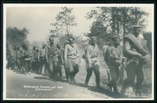 2x Foto AK - Russland Abtransport Gefangene Erster Weltkrieg Feldpost Karte 1915