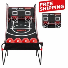 ESPN LED Arcade Basketball Game 2 Player Indoor Electronic Score Sound Hoop Set