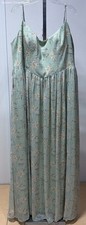 Azazie Atelier Women's Size 22 Paulina Mint Multi A-Line Skirt Maxi Dress NWT