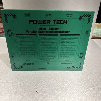 POWER TECH D18511000GN POWER DISTRIBUTION BOX 50 AMP 12 OUTLET