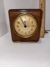 Vintage Seth Thomas Mantle 8-Day Clock Square Made in USA MCM Decor Untested
