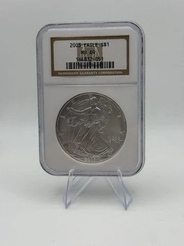 2003 American Eagle Silver MS69 NGC