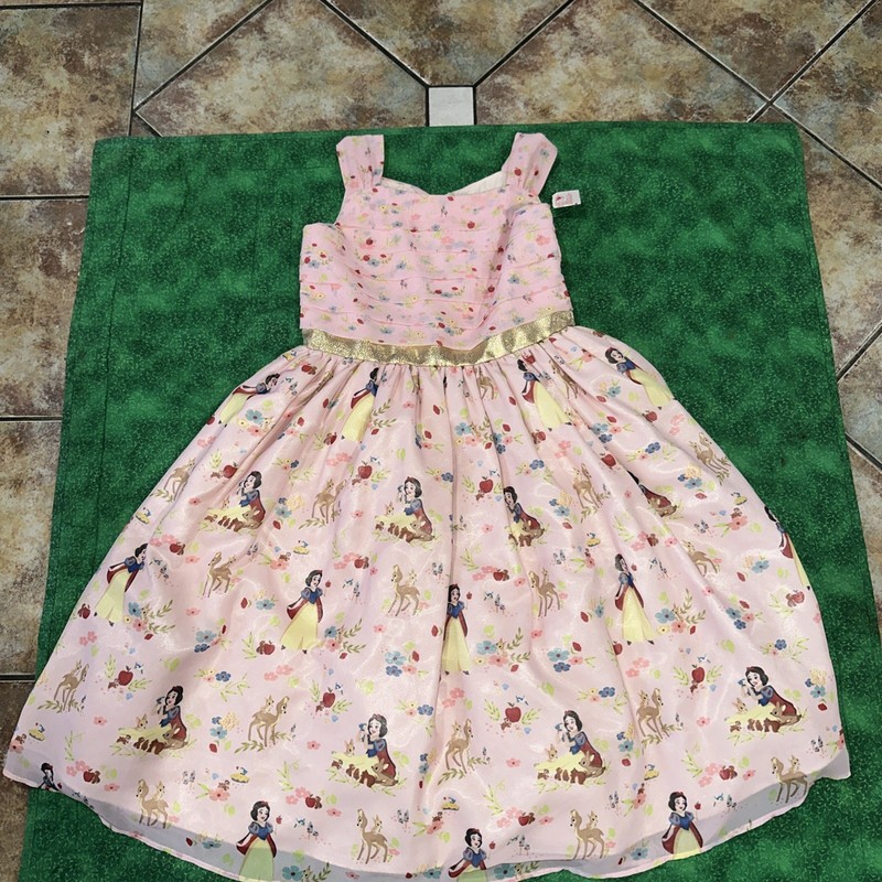 NWT Disney Store Snow White Princess Party Dress Girls 9-10 Pink Fancy Twirl
