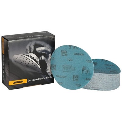 Mirka Galaxy Hook & Loop Sandpaper Discs 5 in 120 Grit 50/Pack FY-612-120