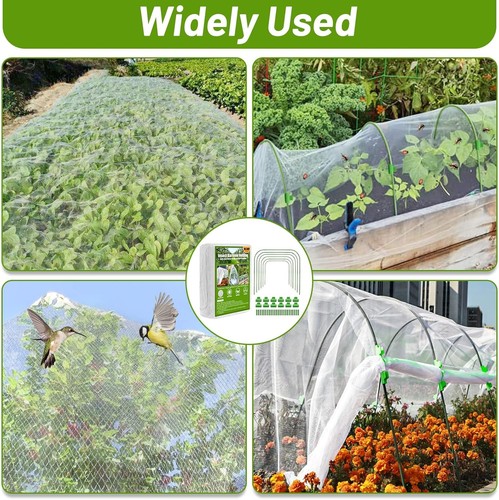 Comprehensive Garden Protection Kit: 67pcs with Hoops & Ultra-Fine Mesh Covers - Foto 8 di 10
