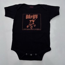Vintage Y2K Metal Babies ACDC Spoof Baby Toddler 12/18 Months Made In USA