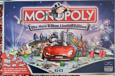 Monopoly Das Hier und Jetzt Brettspiel Limited Edition 2005 Inhalt Brandneu OB8