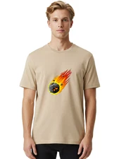 Meteorite Mens Graphic Tee, 100% Cotton, Casual Summer Wear