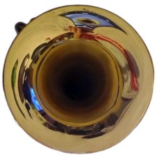 Regiment Brass Bugle With Loose Mouthpiece Used Slides Good Too Military Scout