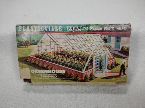 Kit de invernadero Bachmann Plasticville escala HO vintage # 2609-100 (caja abierta) | Zustand: Used