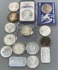 15 Troy Ounces .999 Silver Coins Bars Rounds nice mix L24810