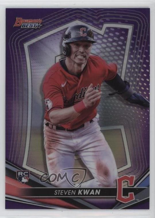 2022 Bowman's Best Purple Refractor 136/250 Steven Kwan #35 Rookie RC 1o9g