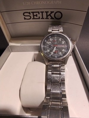 Seiko Chronograph 7T92-0CD8 - Full Set (Box & Papiere) - ÜBERHOLUNGSBEDÜRFTIG