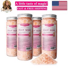Epsom Salt for Soaking Kit 56 OZ Pack of 4 Natural Epsom Salt Essential Oils ...