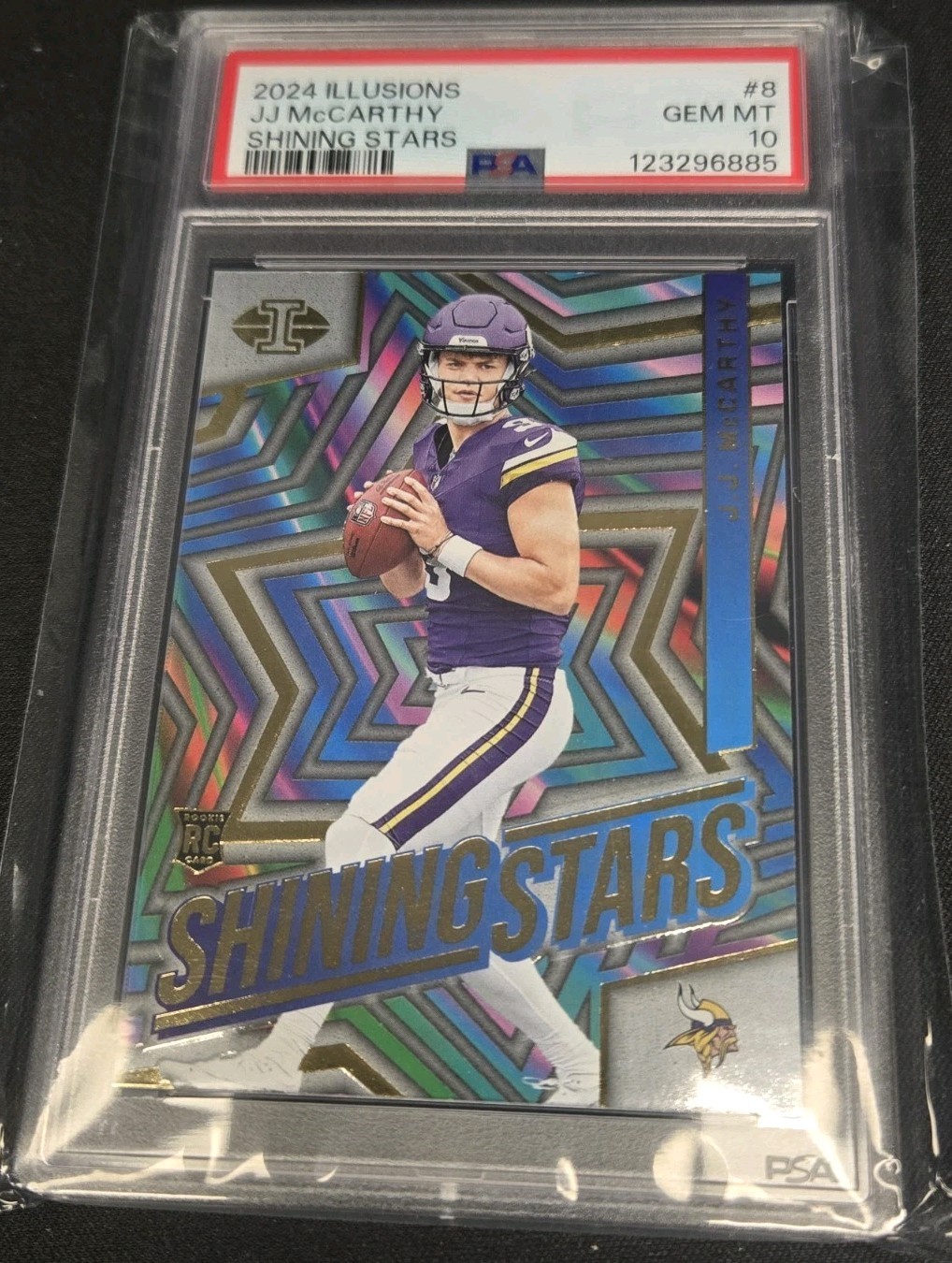 JJ McCarthy Panini Illusions Shining Stars #8 Base