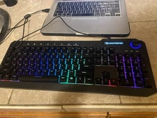 Ibuypower IBP-Ares/M2 KB Gaming Keyboard RGB Backlit With 11 Effects - Used