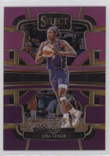 2024 Panini Select WNBA Concourse Pink & Purple Prizm 13/99 Lisa Leslie HOF 7m3