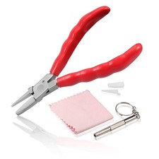 6 Inches Half Round Pliers Nylon Jaw Eyeglasses Frame Pliers Eyeglasses Repai...