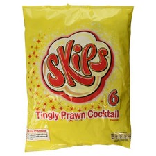 Skips Prawn Cocktail Snack, 6 x 14.4g