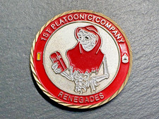 1° PLOTONE C COMPANY RENEGADES CAN YOU DIG IT CHALLENGE COIN H699