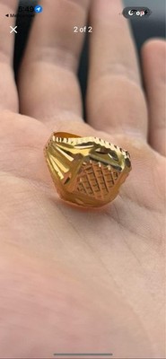 22k mens Arabian gold ring 3.57 Grams