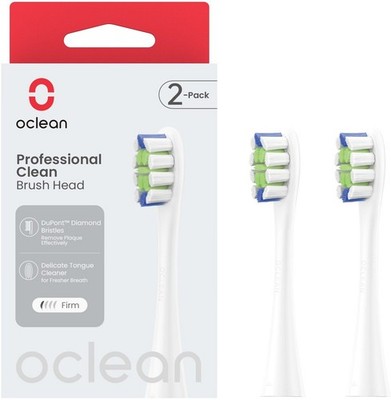 Oclean Professional clean 2 Pack Weiß, für alle elektrischen Griffen von Oclean