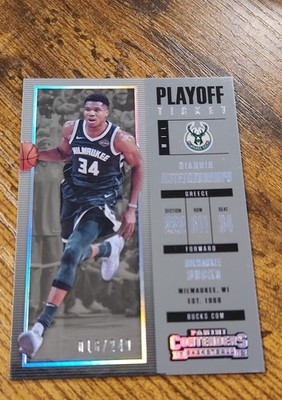 2017-18 Panini Contenders - Giannis Antetokounmpo #3 Playoff Ticket /249