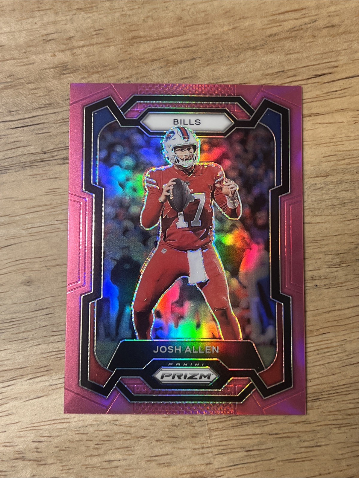 Josh Allen Pink Prizm 2023 Panini Prizm #32 Buffalo Bills