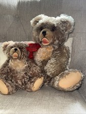 Vintage Steiff Large ZOTTY Bear with growler And Small ZOTTY Bear With Squeaker