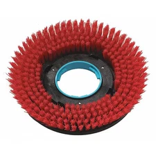 I-Mop 1237715 Floor Machine Brush, Red, 12" Pad, Round, Pr