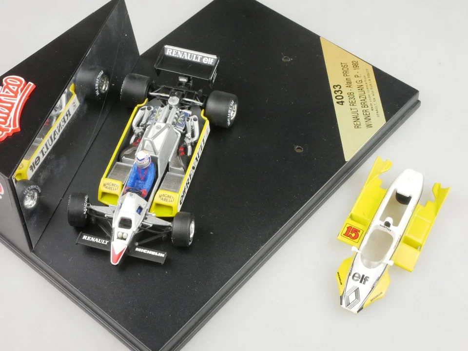 Quartzo 1/43 Renault RE30B Alain Prost 15 Win Brazil GP 1982 4033 Vitrine 133094 - Bild 3 von 4
