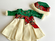 American Girl Bitty Baby Sweet Snowflake Dress  Hat EUC, Retired