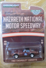 Greenlight Nazareth National Speedway 1982 Corvette Pace Car 1:64  Rubber Tires