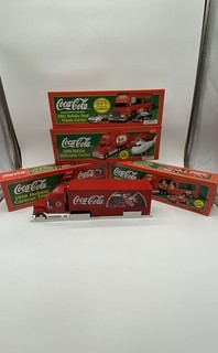 Coca Cola Diecast Collectible Santa Pack Holiday Caravan Series Trucks Lot Of 4
