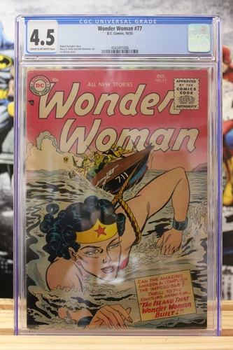 Wonder Woman #77 ~ 10/1955 ~ CGC Grade 4.5, Cream to Off-White Pages ~