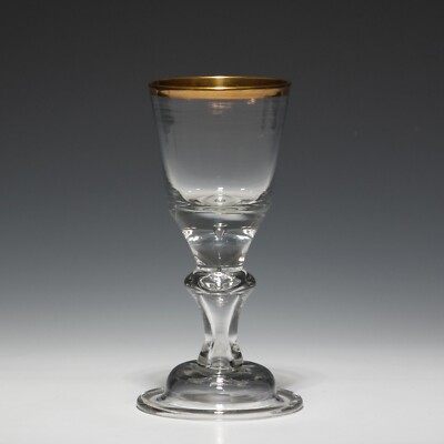 Lauensteiner Kelchglas / Pokal mit Luftblase - Ende 18. Jh.