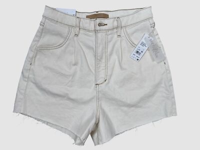 Joe's Jeans Women's The Pleated High Rise Shorts in Natural Size 27 MSRP $138