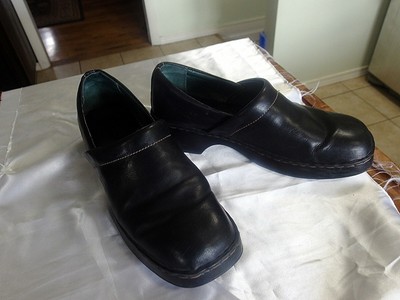 born black loafers