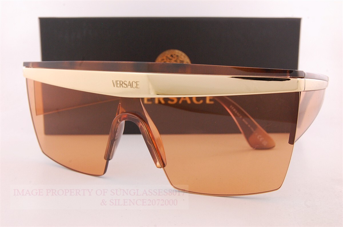 Brand New VERSACE Sunglasses VE 2254 1002/74 Havana/Dark Orange