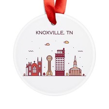 KNOXVILLE TENNESSEE Skyline, American Travel, Personalized Acrylic Ornament