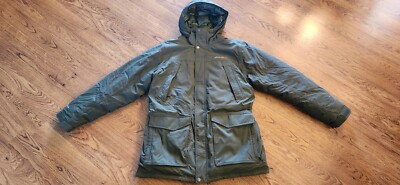 Eddie Bauer Superior Down Parka Jacket Coat Men's XL WeatherEdge Hoodie 650-Fill