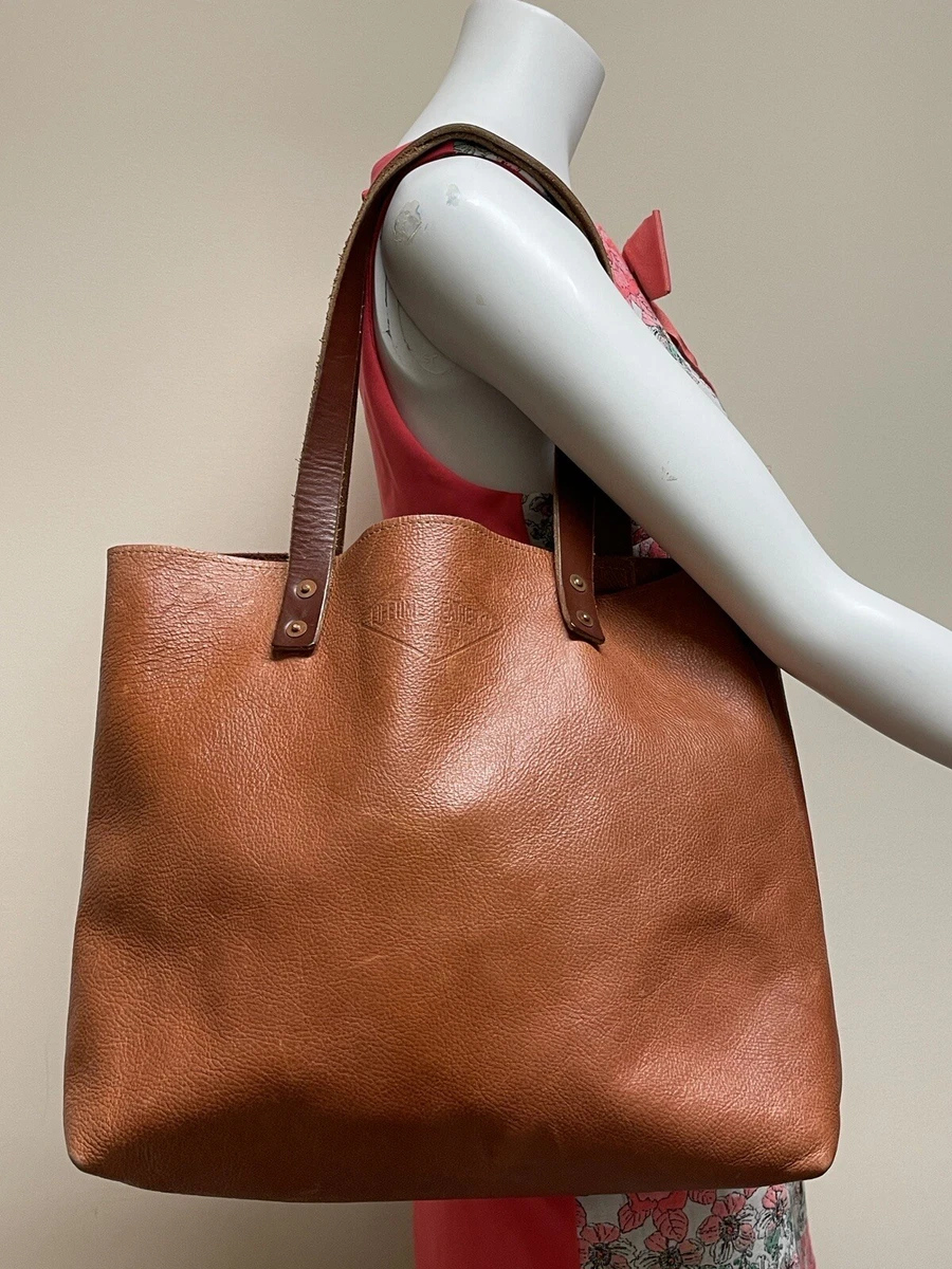 Lifetime Leather Co. Large Tote Brown Handmade Leather Goods USA