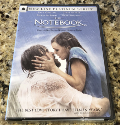 The Notebook (DVD, 2004)   Ryan Gosling Rachel McAdams James Garner  Brand New