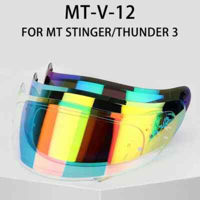 Visor Lens Replacement For MT STINGER THUNDER 3 3SV Helmet Shield Anti-UV