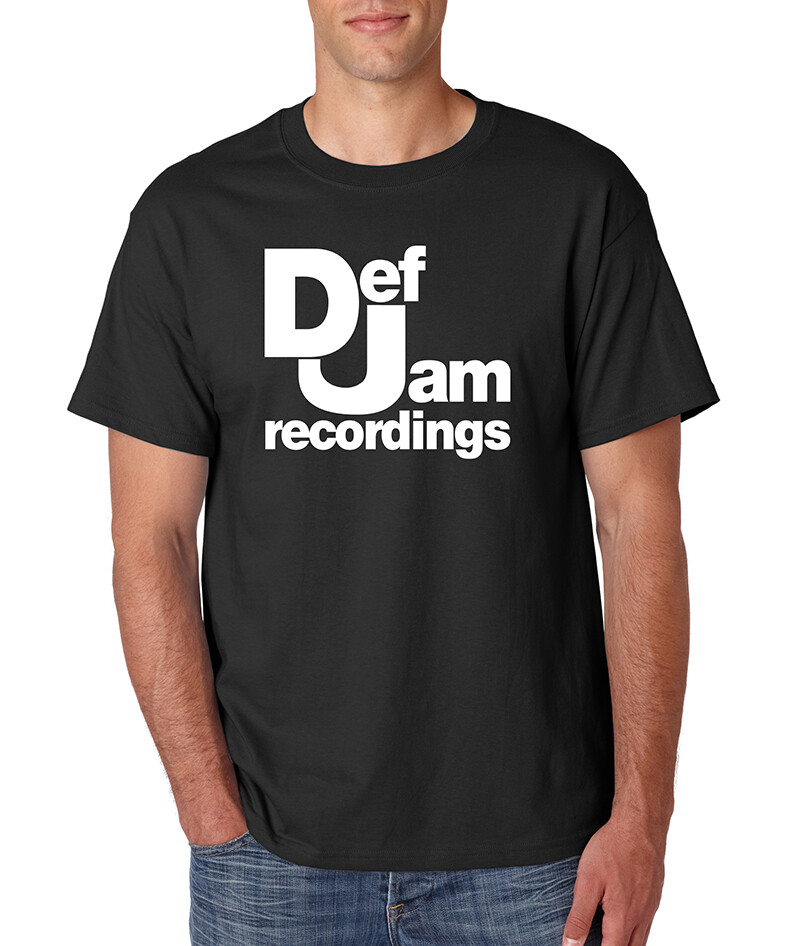 DEF JAM Recordings Logo T-Shirt Hip Hop Rap Classic Music Label