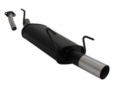 Novus Endschalldämpfer 1 x 76 mm RL Design Stahl für Opel Astra G Caravan G T98