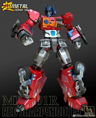 New Banana Force MPL-01R Red Sharpshooter Robot optimus figure toy