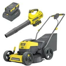 PowerSmart 40V Push Lawn Mower Kit with Leaf Blower (2-Tool)