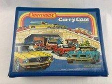 Vintage 1978 Matchbox 48 Car Carry Case w/ 37 Cars Included - Damaged Vinyl