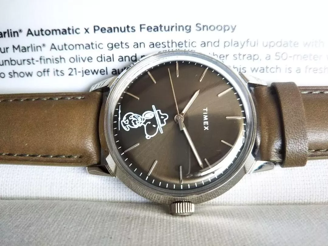 Timex marlin shop snoopy ebay